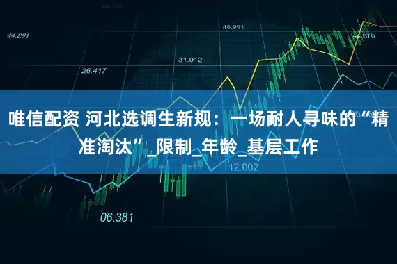 唯信配资 河北选调生新规：一场耐人寻味的“精准淘汰”_限制_年龄_基层工作